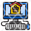 home-work-from-computer-bag-icon