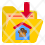 home-worker-work-from-folder-bag-icon