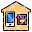 house-shopping-smartphone-stay-at-home-coronavirus-covid-icon
