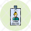 id-card-employee-identity-profile-job-work-icon-icon