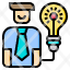 idea-discussion-manager-professional-standing-icon