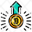increase-bitcoin-cryptocurrency-value-up-arrow-icon
