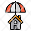 insurance-coverage-house-security-umbrella-icon