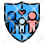 insurance-wellness-shield-umbrella-family-icon