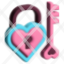 key-heart-lock-valentine-romance-icon