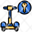 key-scooter-transportation-excercise-icon