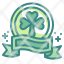 label-ribbon-banner-shamrock-clover-ireland-irish-icon