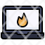 laptop-app-filloutline-fire-cyber-attack-burning-security-icon