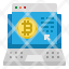 laptop-bitcoin-digital-money-cryptocurrency-icon