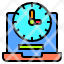 laptop-clock-deadline-development-happy-lesson-icon