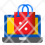 laptop-ecommerce-shopping-bag-sale-icon