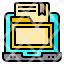 laptop-folder-file-document-online-learning-icon