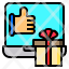 laptop-gift-like-hand-box-icon