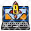 laptop-rocket-internet-start-up-launch-icon