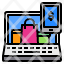 laptop-screen-package-mobile-money-icon