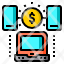 laptop-smartphone-money-pay-financail-icon