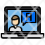 laptop-user-talk-icon