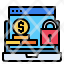 laptop-website-coin-key-lock-security-icon