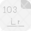 lawrencium-periodic-table-atom-atomic-chemistry-element-icon