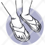 leg-sandal-shoes-flip-flops-slipper-foot-feet-pictogram-icon