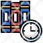 library-and-literature-filloutline-time-duration-education-book-clock-icon