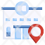 library-location-pointer-building-map-icon