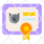 license-pet-cat-document-animals-feline-kitten-icon