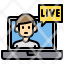 live-boardcast-laptop-icon