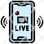 live-smartphone-news-reporter-communications-icon