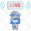 live-stream-microphone-news-report-icon
