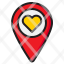 location-nevigation-map-heart-love-icon