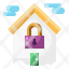 lockdown-quarantine-secutiry-padlock-house-icon