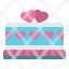love-cake-wedding-heart-dessert-valentine-sweet-icon