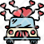 lovewedding-car-wedding-heart-vehicle-transport-icon