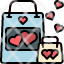 lovewedding-giftbag-shopping-valentine-heart-wedding-icon