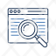 magnifying-glass-over-a-web-page-symbolizing-sea-icon