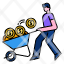 makingmoney-wheelbarrow-carrying-money-coin-earning-icon
