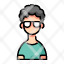 man-d-avatar-curly-glasses-hair-nerdy-icon