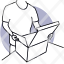 man-open-opening-box-unboxing-package-product-pictogram-icon