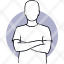 man-person-arm-crossed-standing-profile-avatar-pictogram-icon