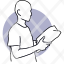 man-sending-holding-parcel-package-shipping-plastic-bag-delivery-pictogram-icon