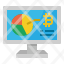 market-bitcoin-monitor-computer-chart-icon