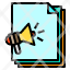 megaphone-files-paper-document-icon