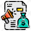 megaphone-marketing-strategy-report-money-bag-icon