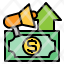 megaphone-up-arrow-marketing-money-currency-icon