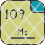 meitnerium-periodic-table-atom-atomic-chemistry-element-icon