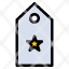 military-one-rank-star-tag-icon