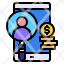 mobile-money-coins-fine-icon