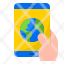 mobilephone-earth-world-global-planet-icon