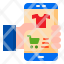 mobilephone-ecommerce-shopping-shirt-cart-icon